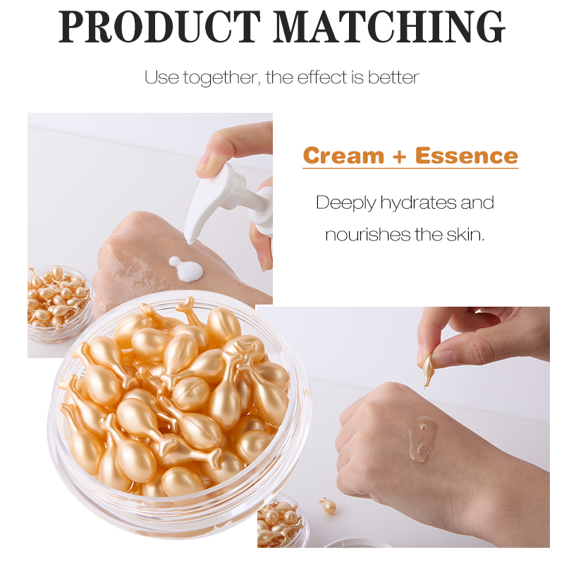 Anti Wrinkle Vitamin E Serum Skincare Whitening Pore Shrinking Facial Essence Capsule