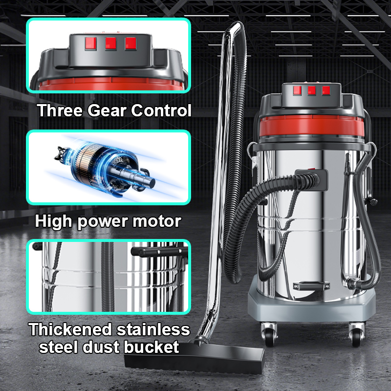 Wet & Dry Stainless Steel Mini Handheld Vacuum Cleaner (1500W/2400W/4500W) - Ideal for Car, Sofa, Home Cleaning