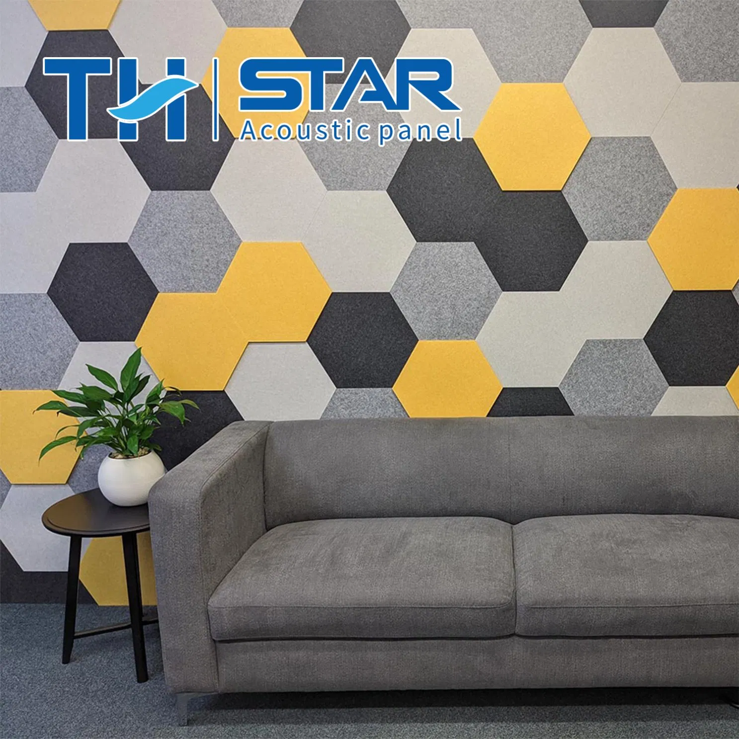 Wholesale Sound Absorption Board Polygonal Wall Decorative Board Thermal Insulation Felt Non-Woven Felt Materials