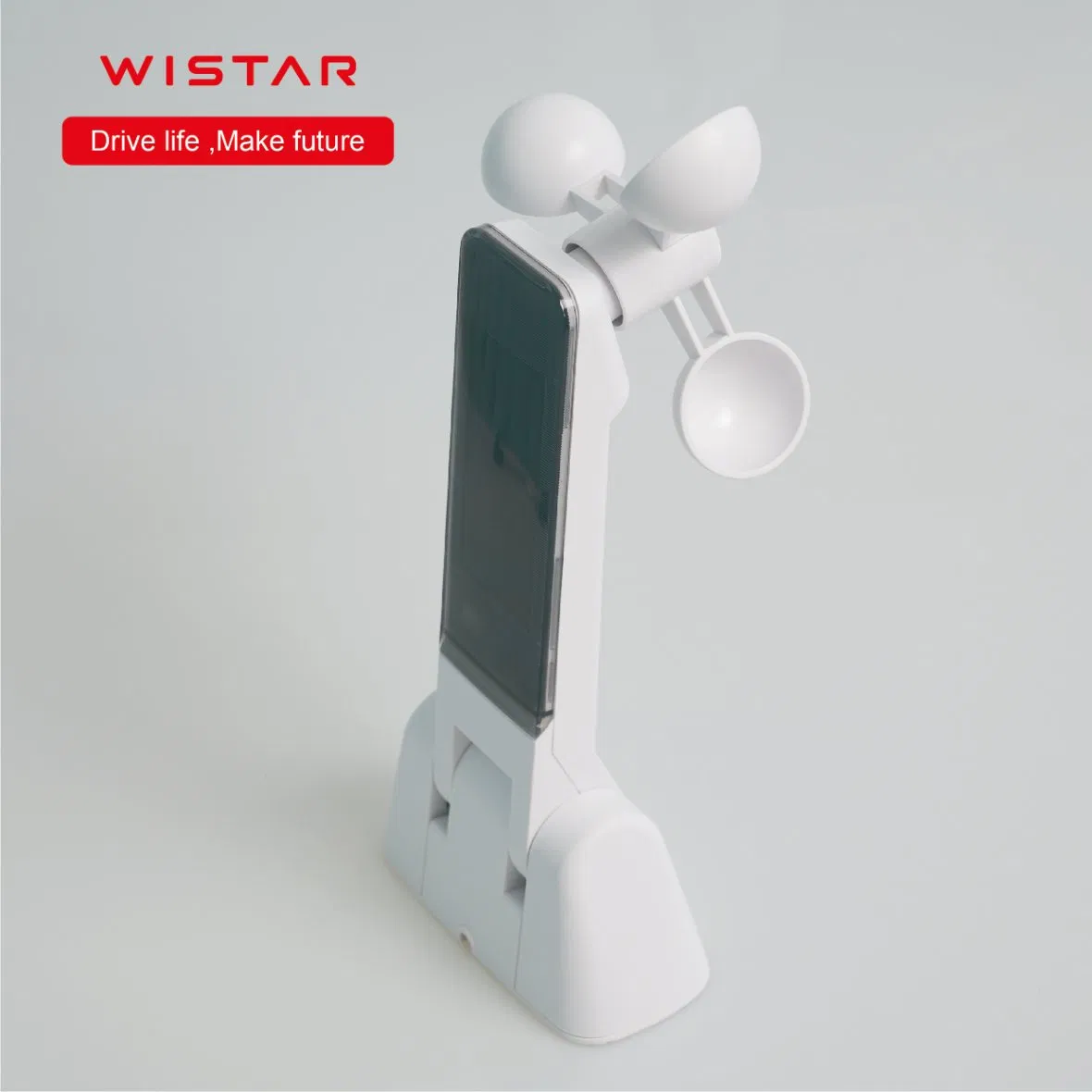 Solar-Powered Wind & Light Sensor with 433.92MHz Rolling Code (RS001)