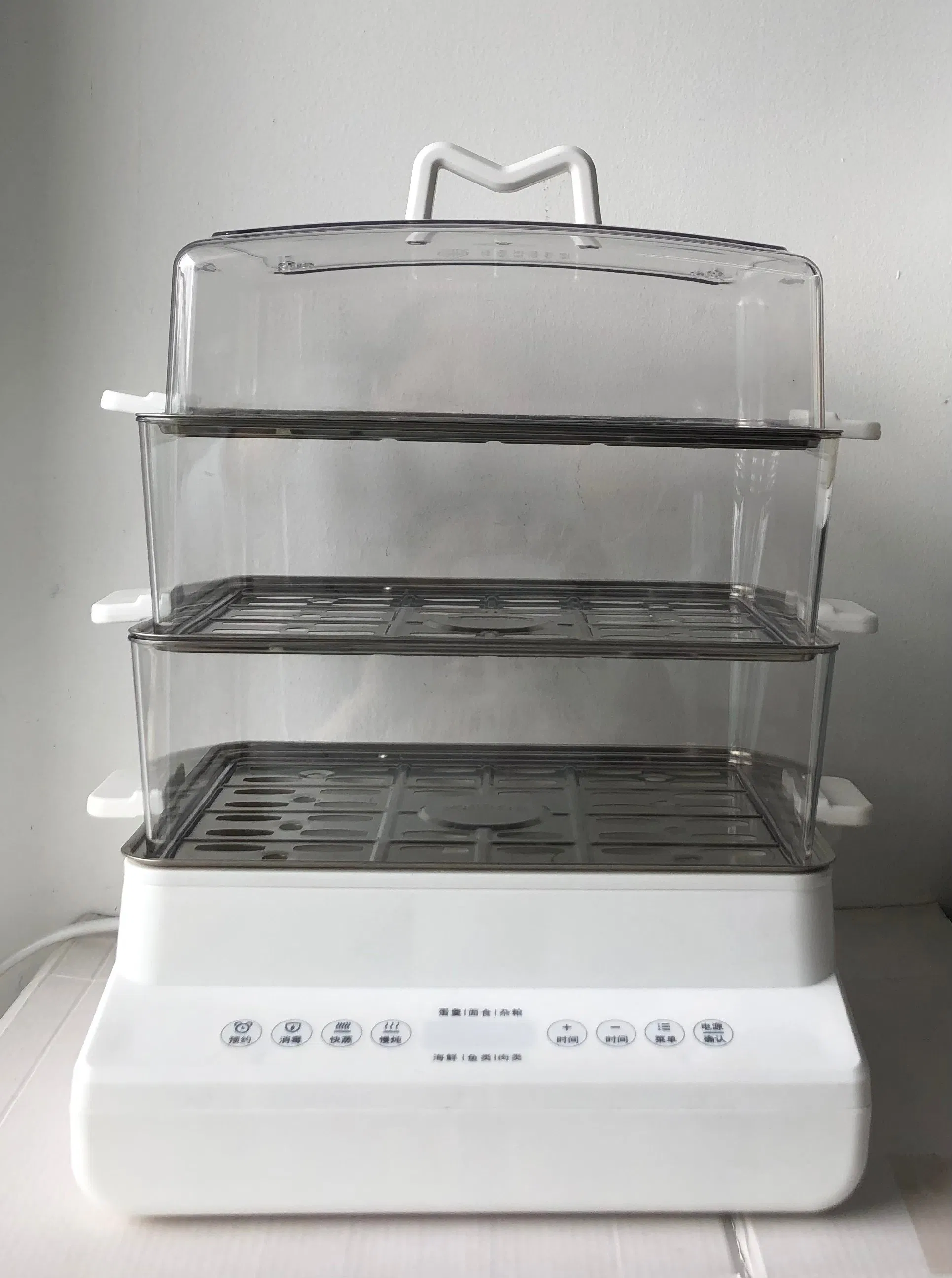 1500W Kitchen Appliances Multiple Function Instant Steamer SUS304 Trays Food Steaming Baby Products Disinfection
