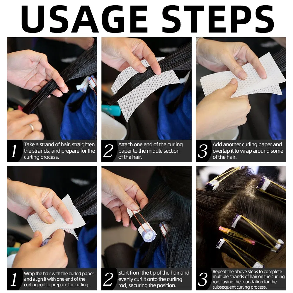 Customized Salon Hair Foil Sheets 6.3*3.15 Inch Pop-up Highlight Embossed 1000 PCS Hairdressing Foils