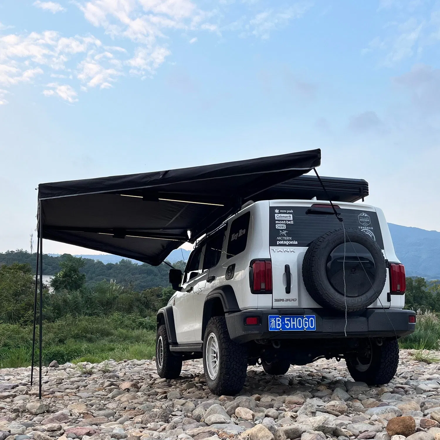 180 Degree Freestanding Cover Conditions Overland Vehicle Camping Car Side Awning