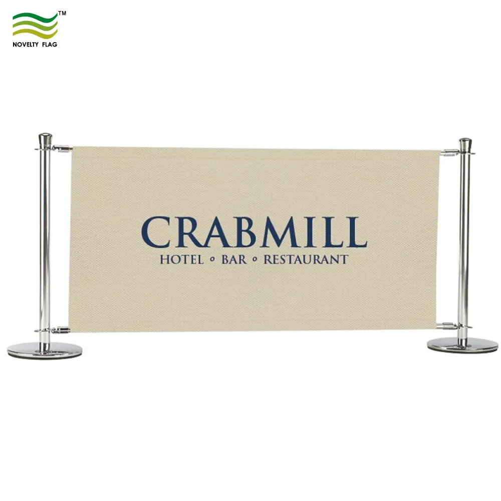 Outdoor Windbreak Retractable Cafe Barrier Fencing for Crowd Control Advertising (M-NF22M01111)