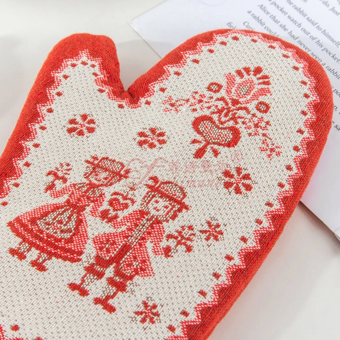 Oven Mitts Anti-Scalding Cotton Placemats Insulation Pads Baking Kitchen Gloves