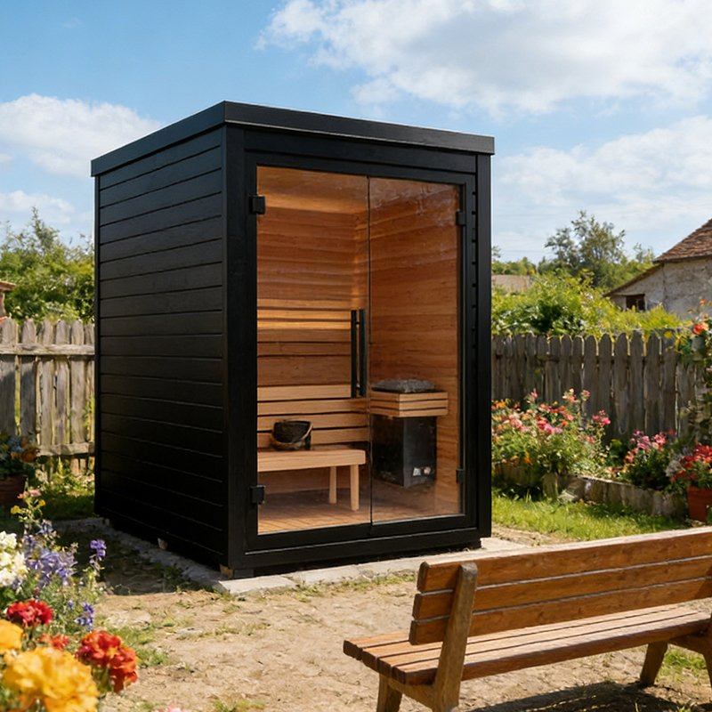 Уличная сауна для 4 человек из канадского хемлока