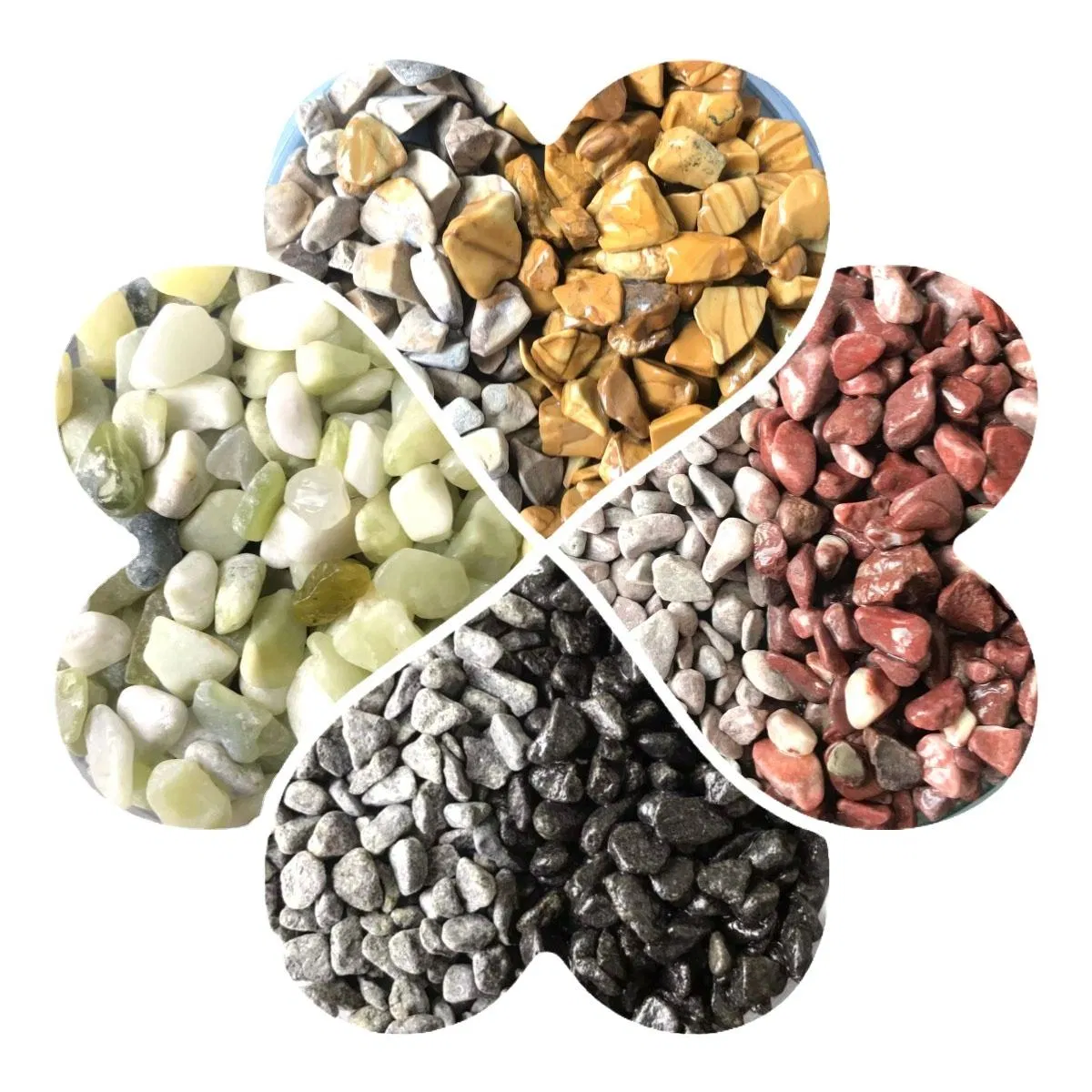 Natural Color Pebble Stones for Garden Landscaping and Wall Decor