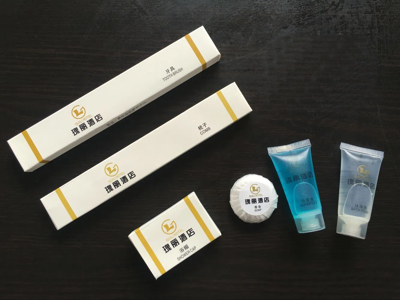 Hotel Amenities Set with Box Packing for Hotel Room Using Factory Price