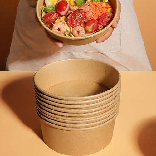 Pack Takeout Sharps! Thickened, Oil-Proof and Waterproof Disposable Salad Bowl with a Variety of Capacities