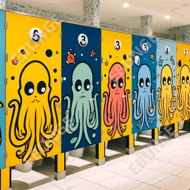 Manufacturers Phenolic Toilet Partitions Modular Gym Room Shower Toilet Cubicles