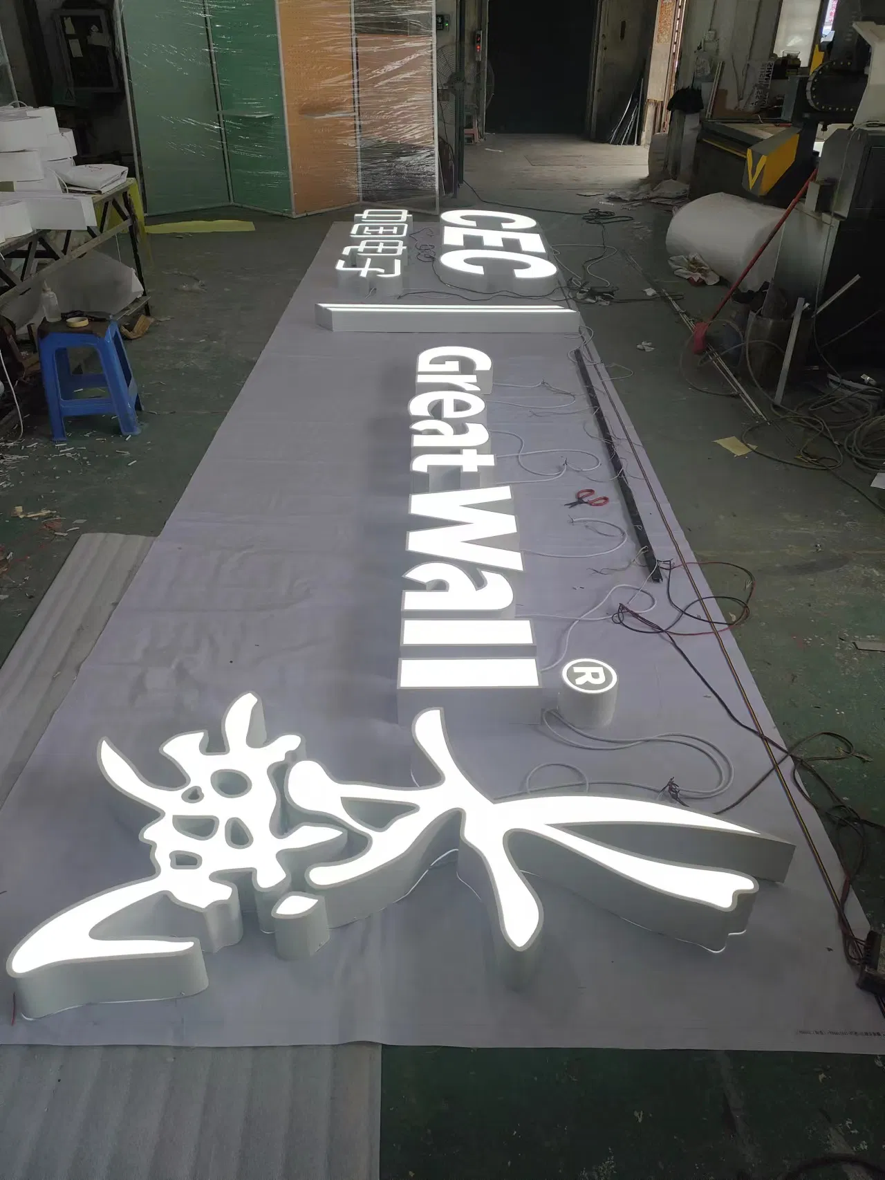 Custom LED Front Lit Channel Letter Sign for Shopfront Business Advertising