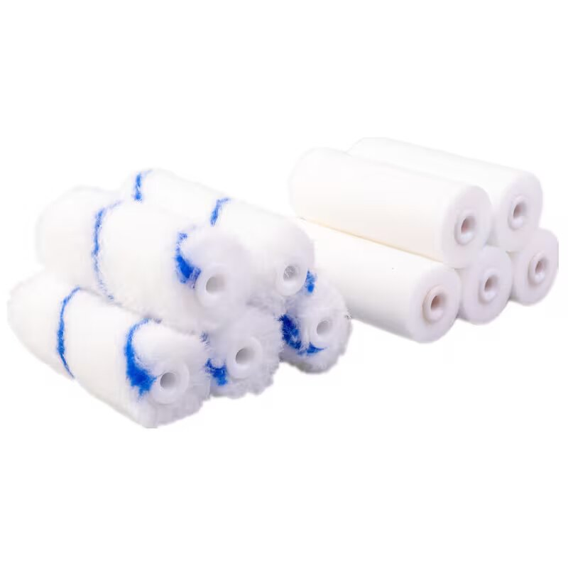 Premium 12-Piece Paint Roller Brush Set with Blue Tray and Holder