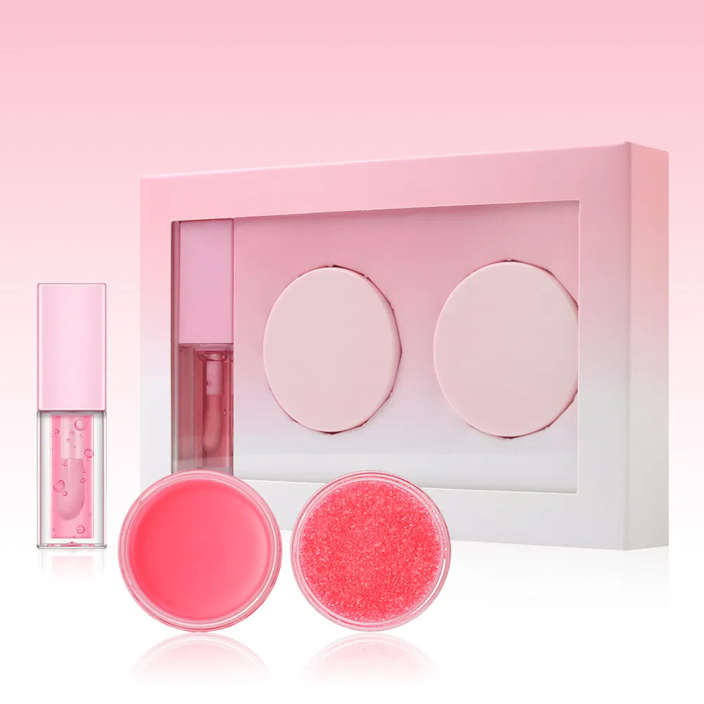 Wholesale Lip Balm and Scrub Lip Plumper Oil Lip Care Sets Private Label Lip Care Kit