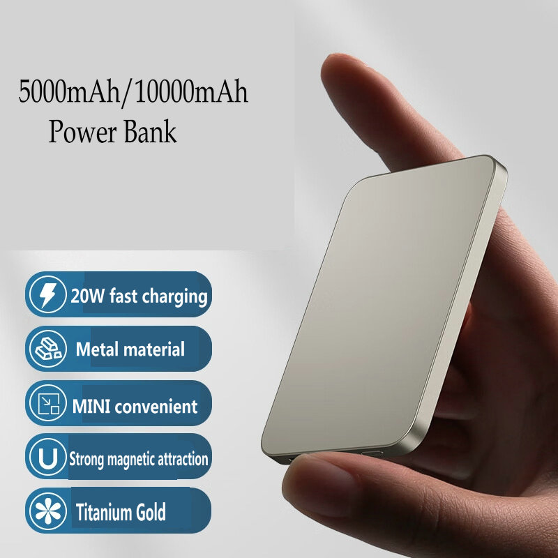 Магнитный пауэрбанк 5000/10000 мАч для iPhone