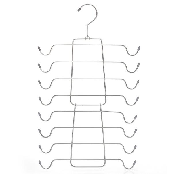 Металлическая складная вешалка для одежды и белья