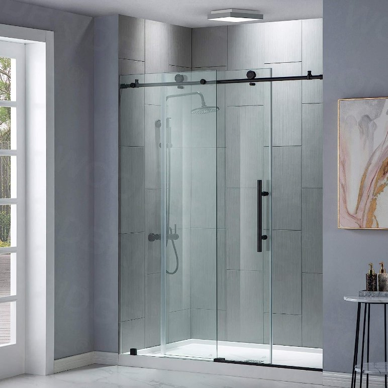 Hotel Home Professional Design Furniture Sliding Tempered Bathroom Shower Door Enclosure Screen Room Glass with Good Production Line