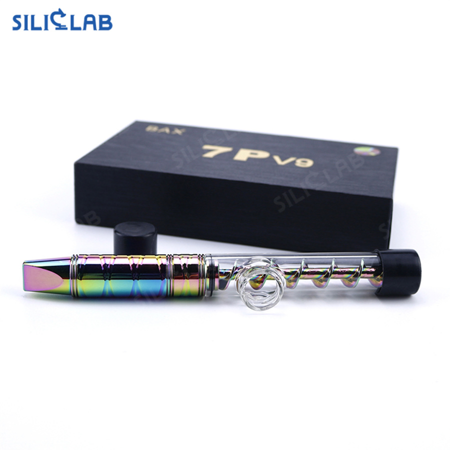 7PV9 Convenient Stash Kit Herb Twisty Glass Blunt Smoking Pipe