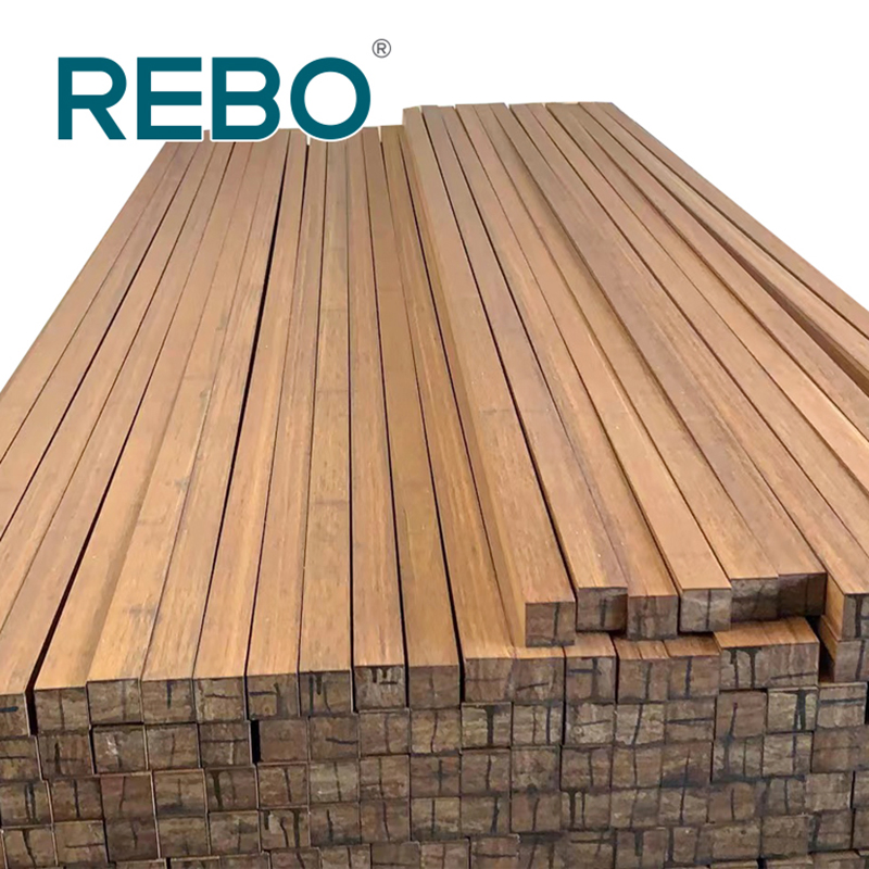 High Density Durable Bamboo Charcoal Panel Installation Commercial Bamboo Products