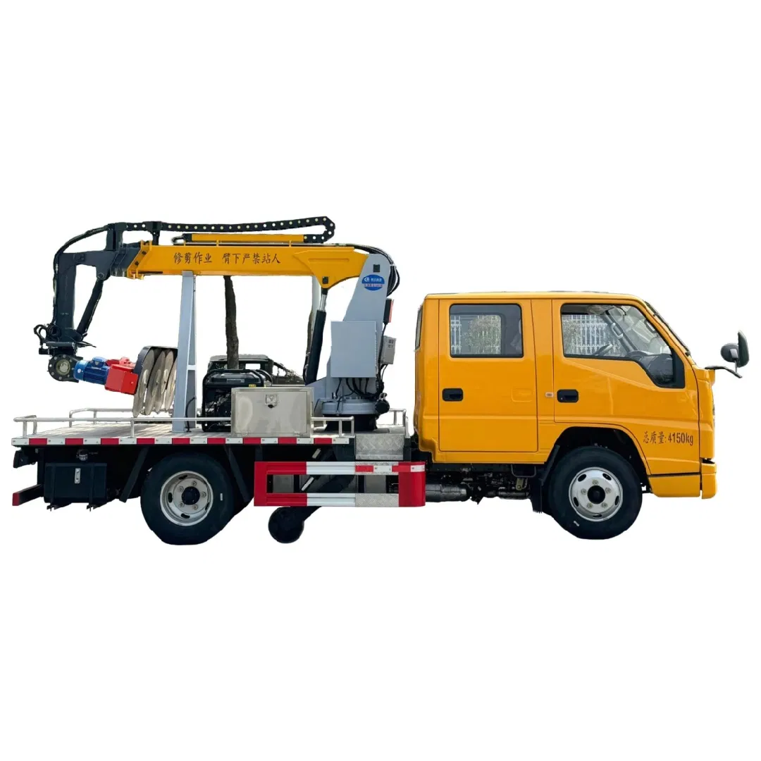 Multi Functional Jmc Comprehensive Greening Maintenance Vehicle with 115HP Engine Maximum Trimming Height 9.2m Vertical and Flat Trimming Available