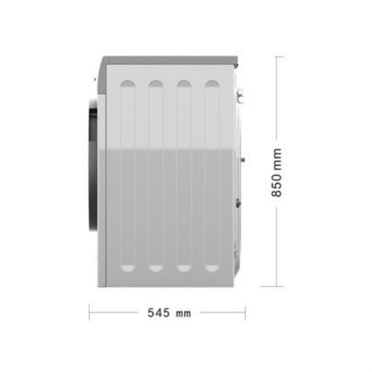 China Hot Selling Dark Silver Color Inverter Front Load Washer Factory Price