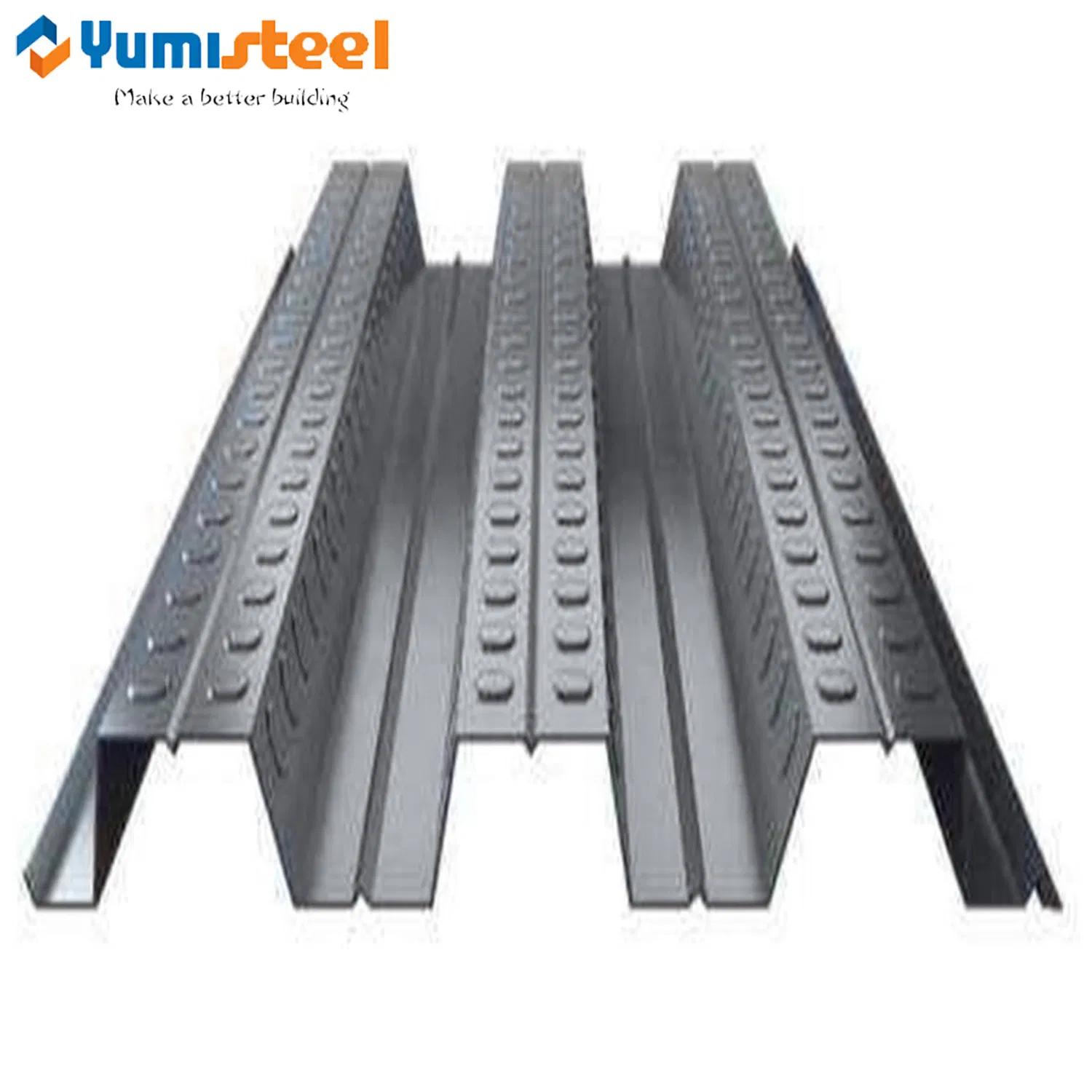 Builidng Support Galvanized Floor Slap Corrugated 1.0mm Decking Steel Sheet