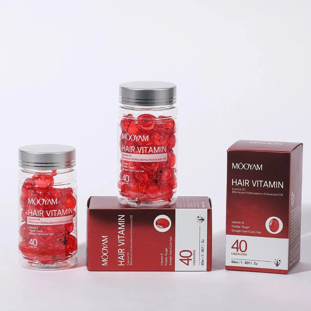 Vitamin Moisturizing Repair Hair Growth Restoration Care Enriched Moroccan Macadamia Avocado Oil Capsule Serum