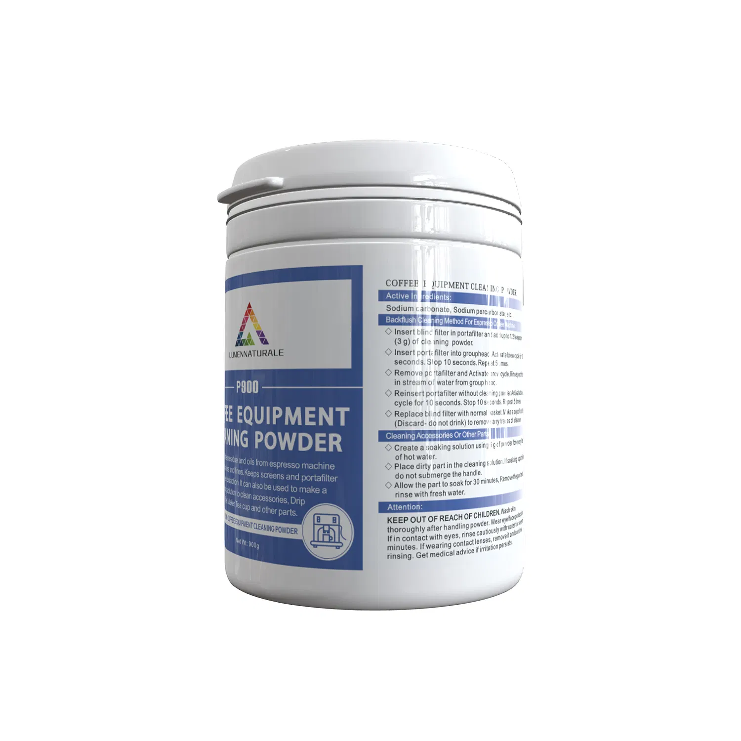 Coffee Machine Cleaning Powder All-Natural Detergent Cleaner Powder Safe for Machine Parts