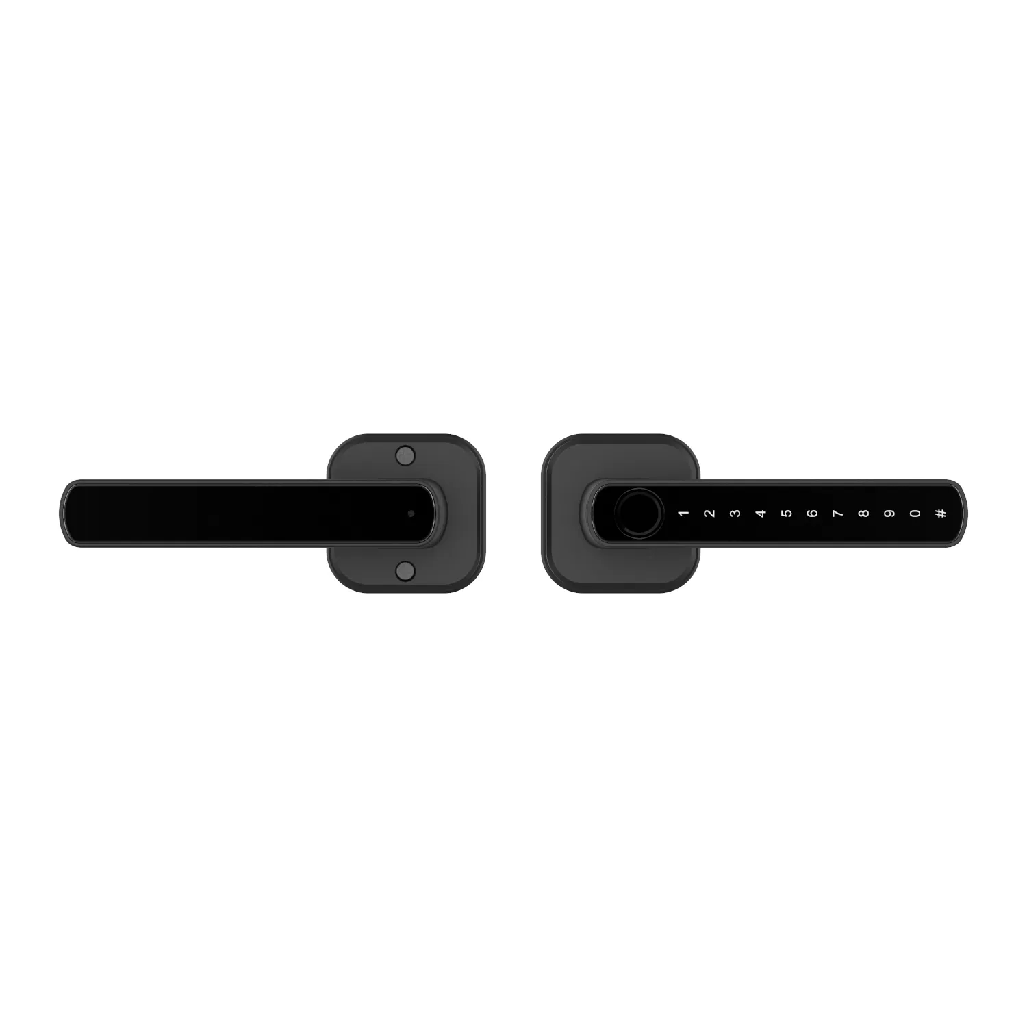 Waterproof APP WiFi Fingerprint Smart Lock Slim Door Lock for Narrow Profile Aluminum Doors Wooden Door