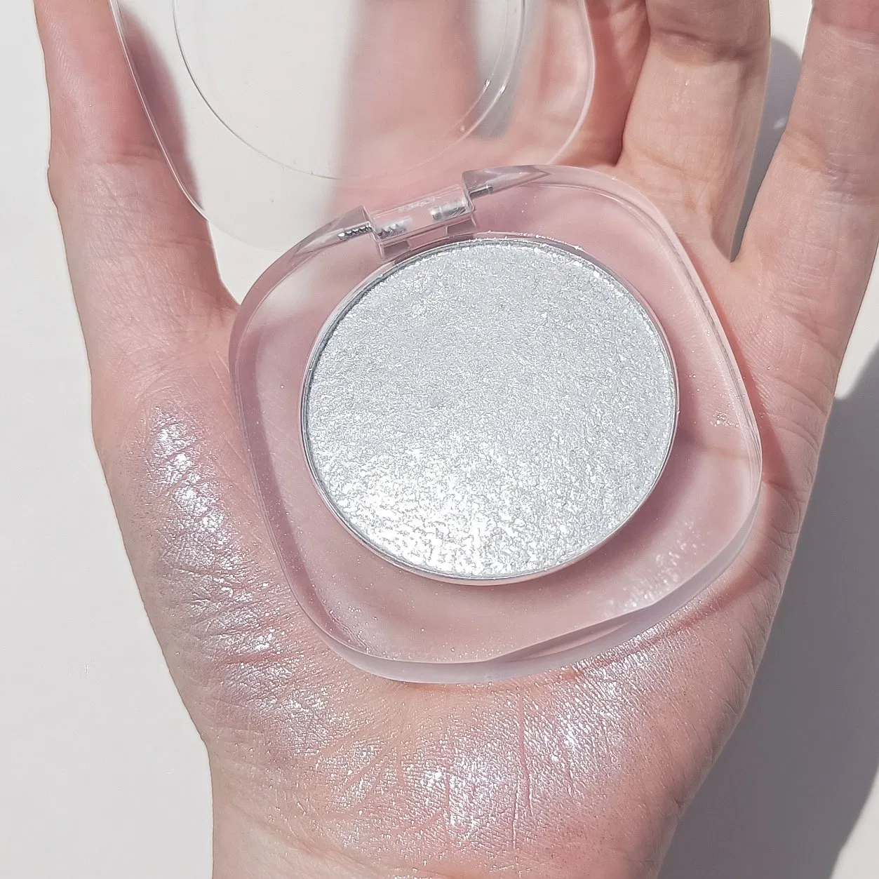 Wholesale Private Label Pigment Diamond Single Pressed Highlighter Makeup