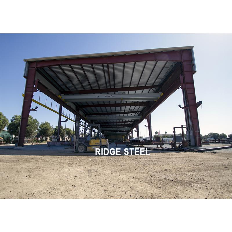 Chinese Double Slope Prefabricated Workshop Building Steel Metal Structure Shed