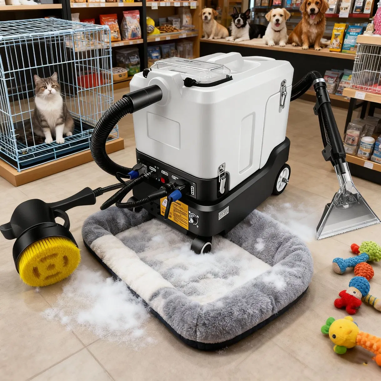 Hotel Water Carpet Extractor Wet Vacuum Cleaner Commercial Cleaning Washing Machine for Carpet Car Mat Furniture Bed