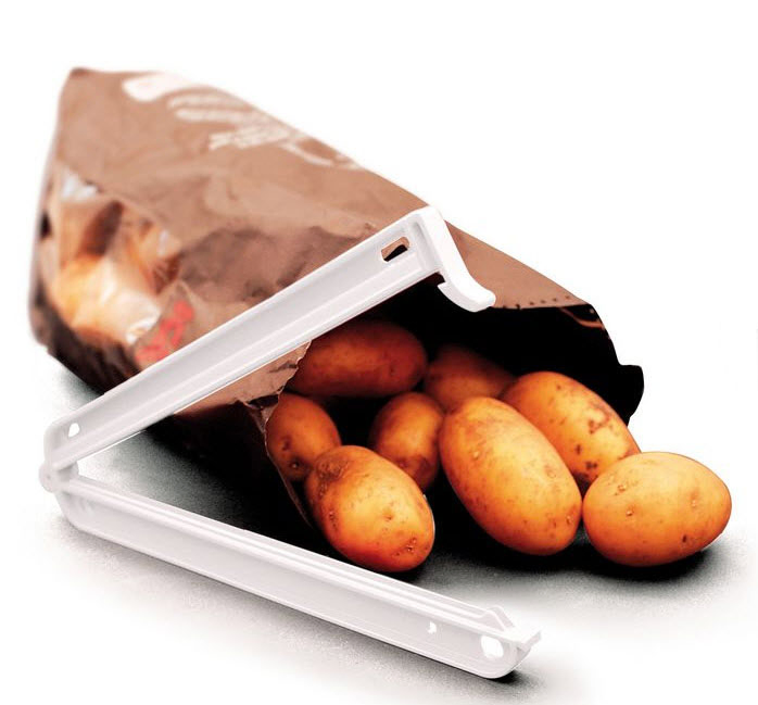 4 Color Logo Printing Reusable Plastic Clip for Bread Bag