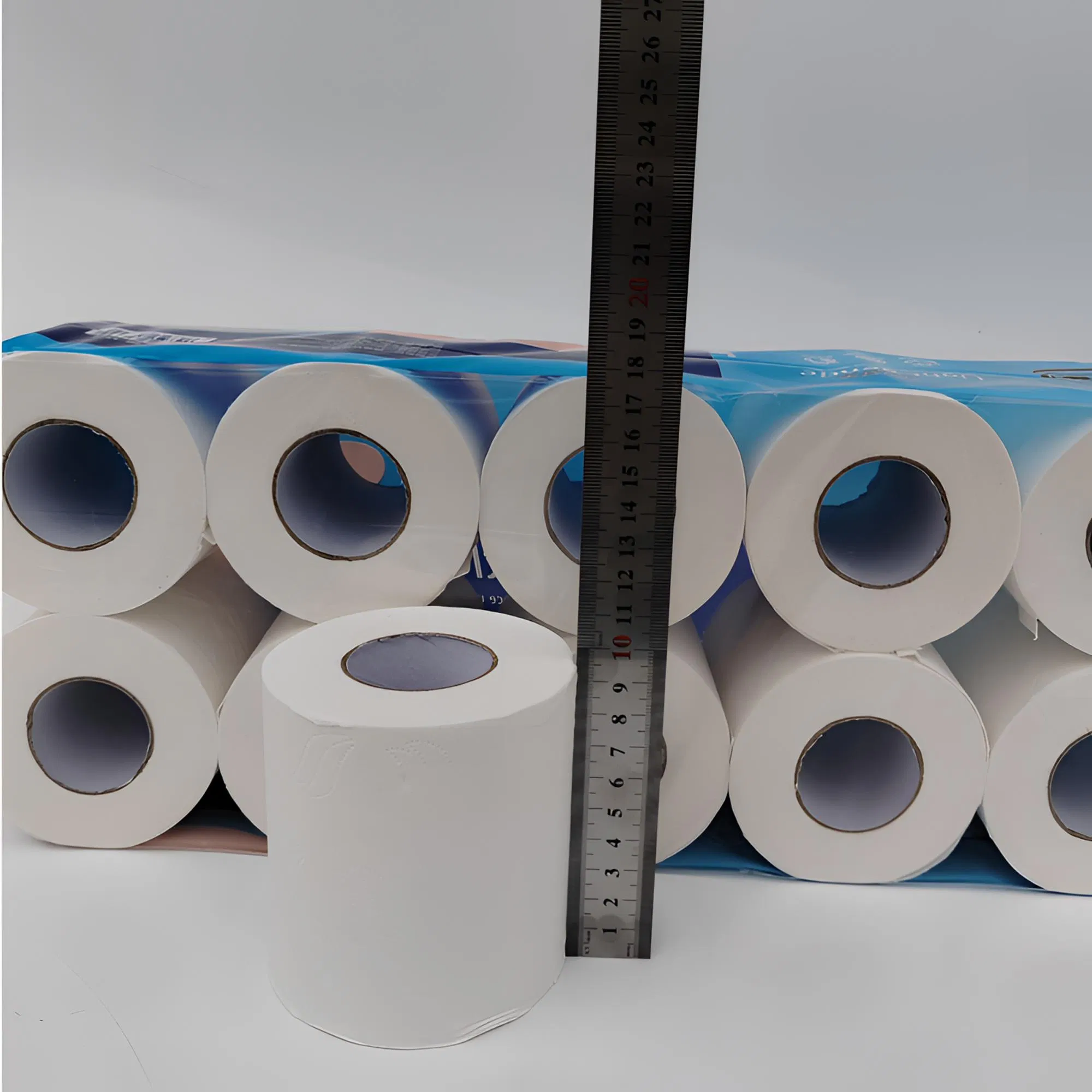 Customizable 2/3/4 Layers of White Toilet Paper Flushable Toilet Tissue Paper Roll