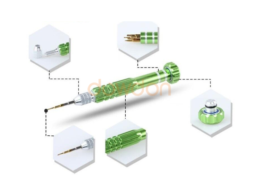 Набор прецизионных отверток 5 в 1 для телефонов и часов