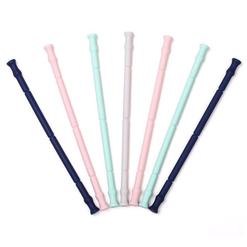 Capsule Straw Box Food Grade Silicone Straw Set