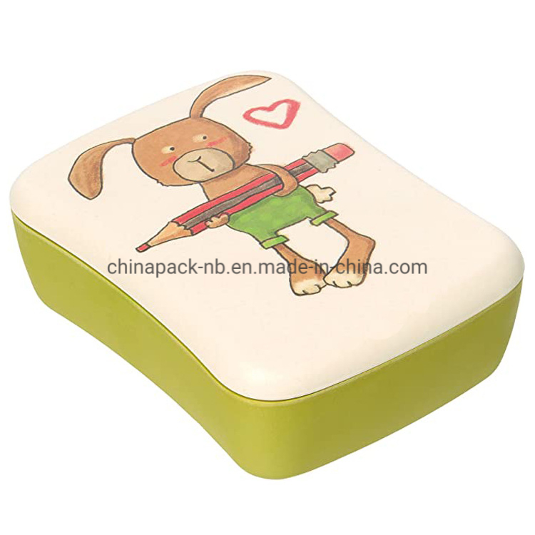 Bamboo Sandwich Lunch Box Portable Bento Food Storage Eco-Friendly Container Box 700ml