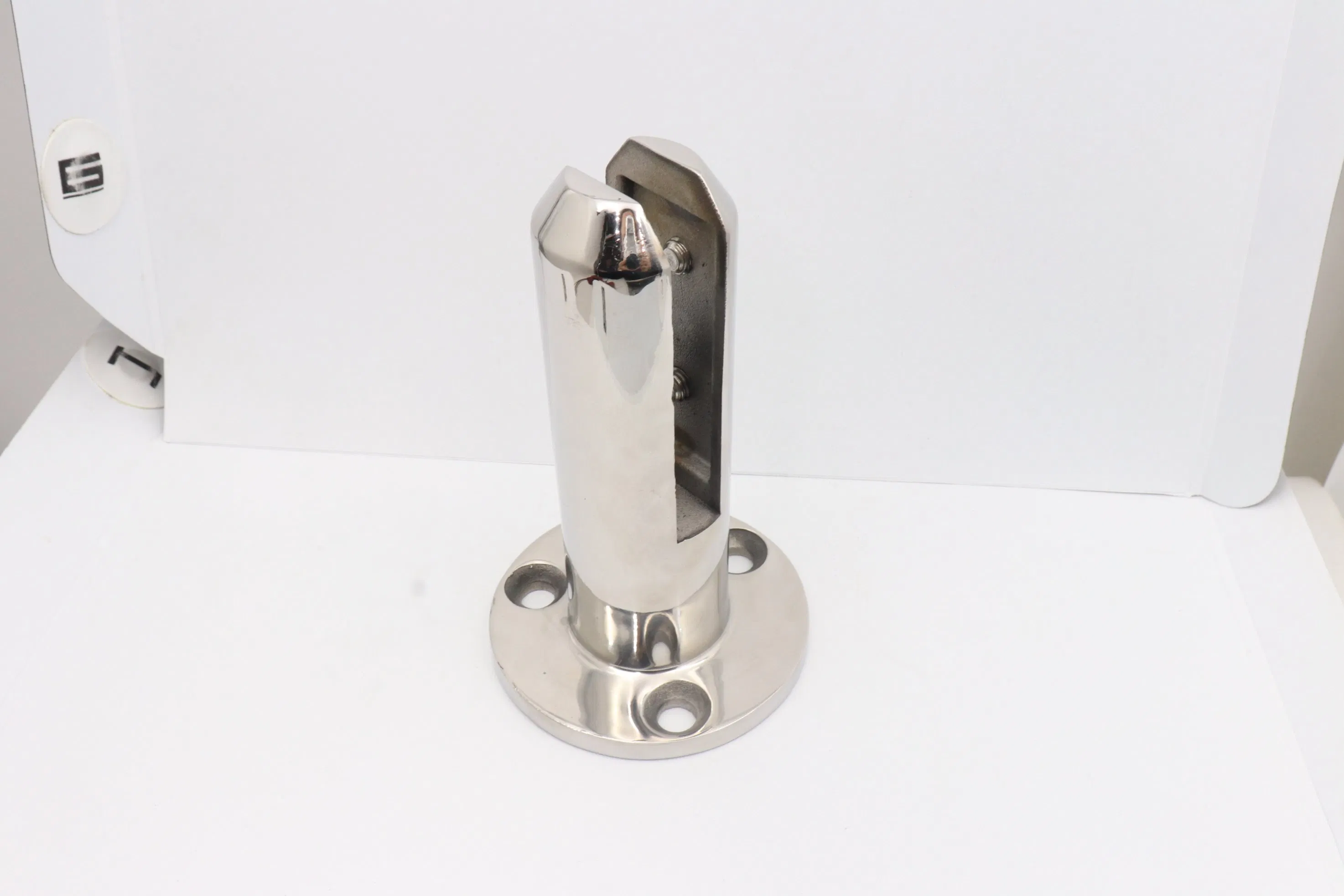 Outdoor Frameless Glass Stair Rails Stainless Steel Square Railing Design