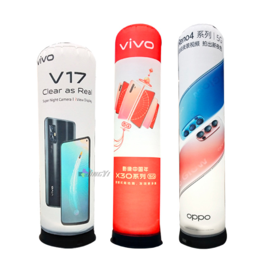 Dye Sublimation Air Inflation Tube Display Column Inflatables for outdoor event