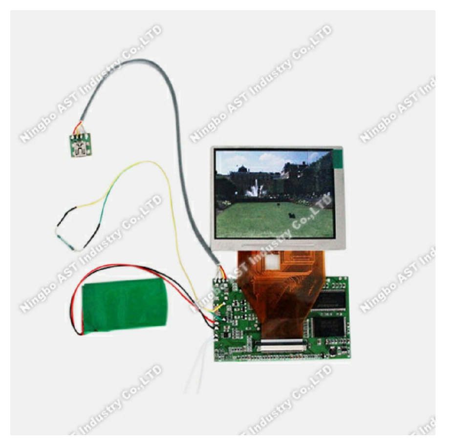 Видеобуклет с LCD-модулем для рекламы