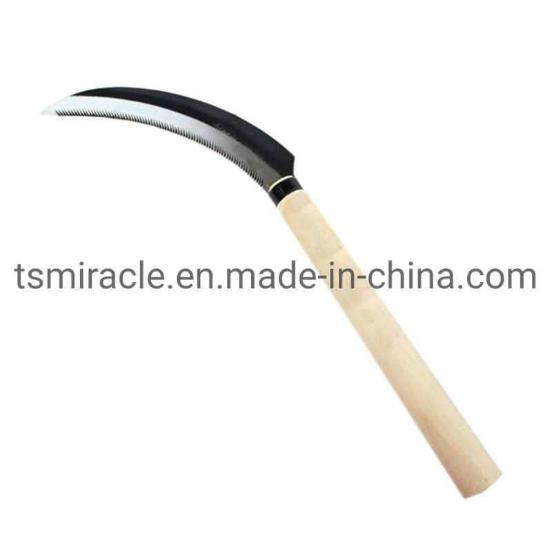 Si206CS Japanese Agricultural Tools Grass Rice Harvesting Weeding Serrated Toothed Knife Sickle