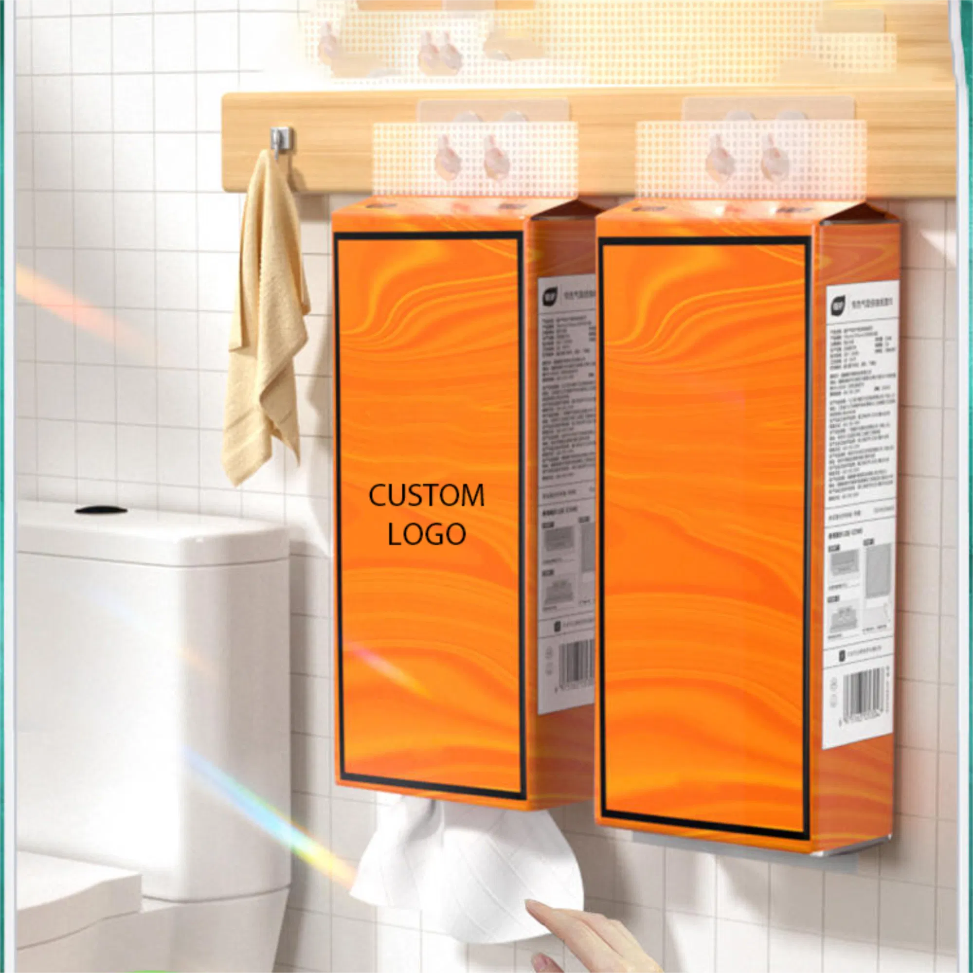 Virgin Wood Pulp Hanging Tissue - Household & Commercial, Strong & Wet-Proof