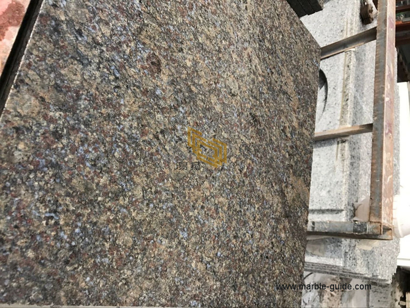 Natural Butterfly Blue Granite Stone Slab for Wall/Kerbstone/Countertop/Tiles/Worktops/Stairs