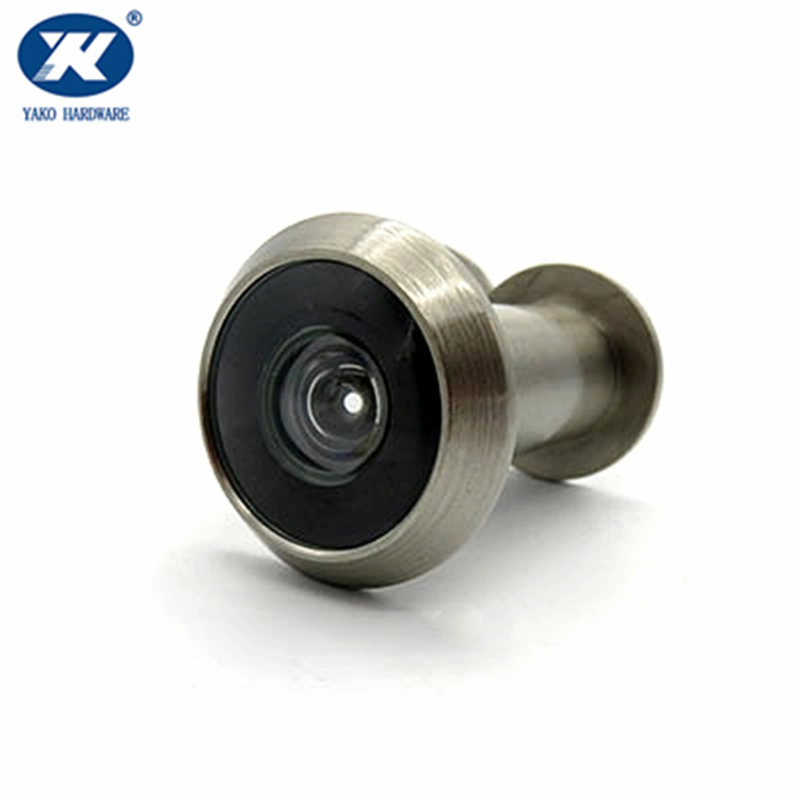 Black Color Peephole Glass Lens Brass Brass Door Viewer