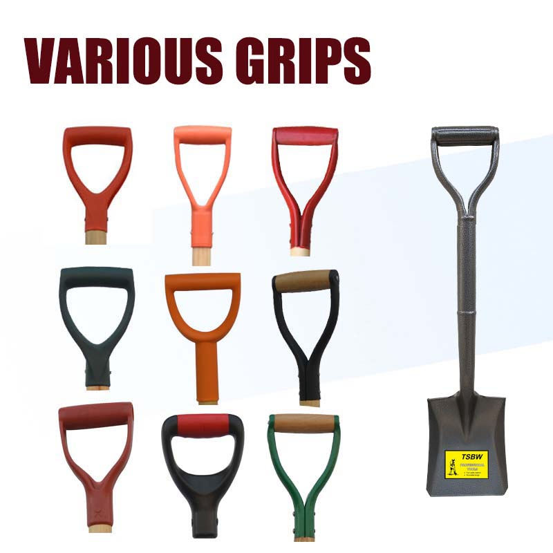 Square Mouth Steel Short Handle Camping Farming Digging Garden Lady Kid Shovel