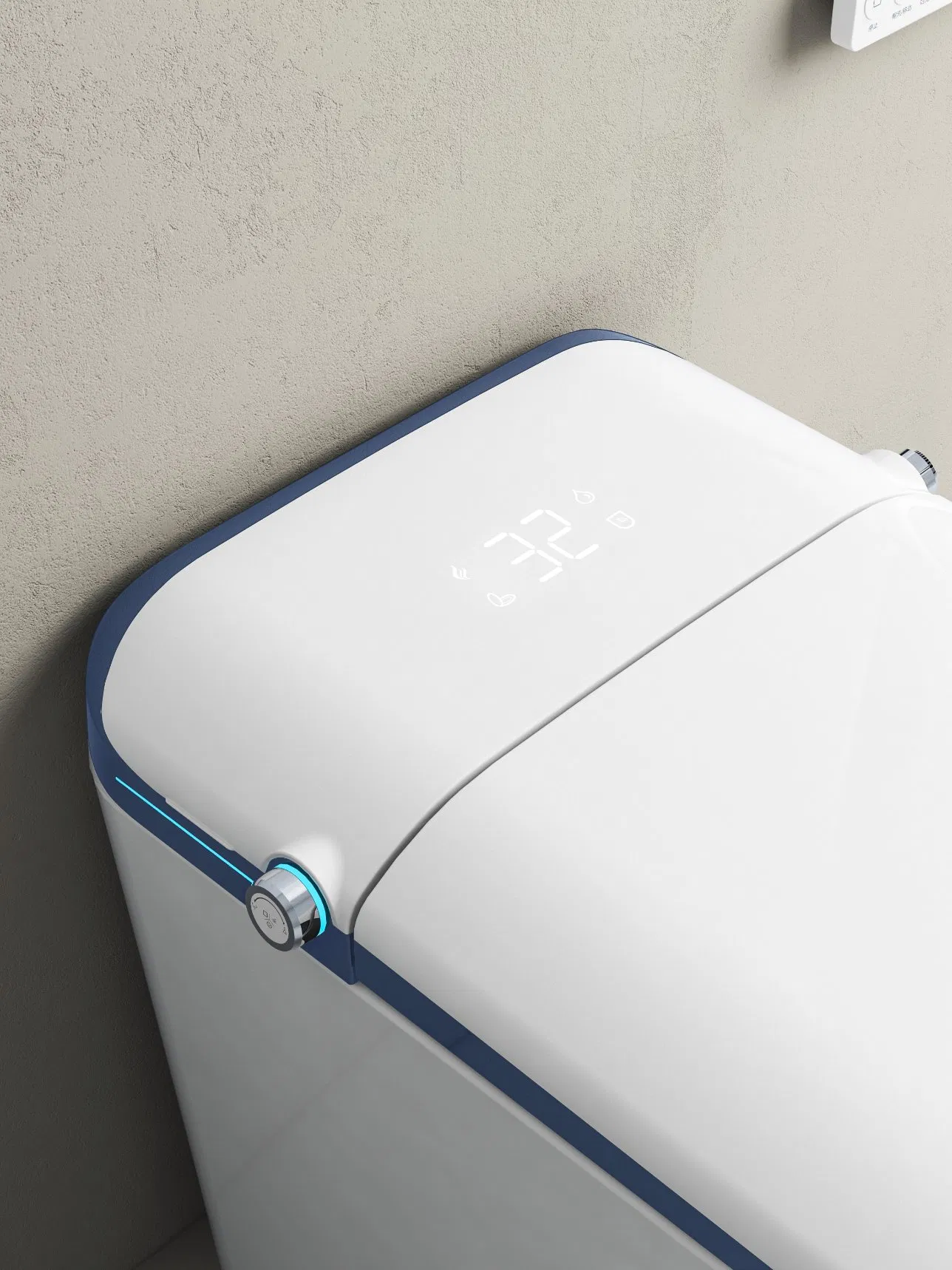 Luxury Sanitary Ware Voice Control Full Auto Smart Toilet Instant Heating Widen Seating Auto Flush Electric Bidet Intelligent Toilet