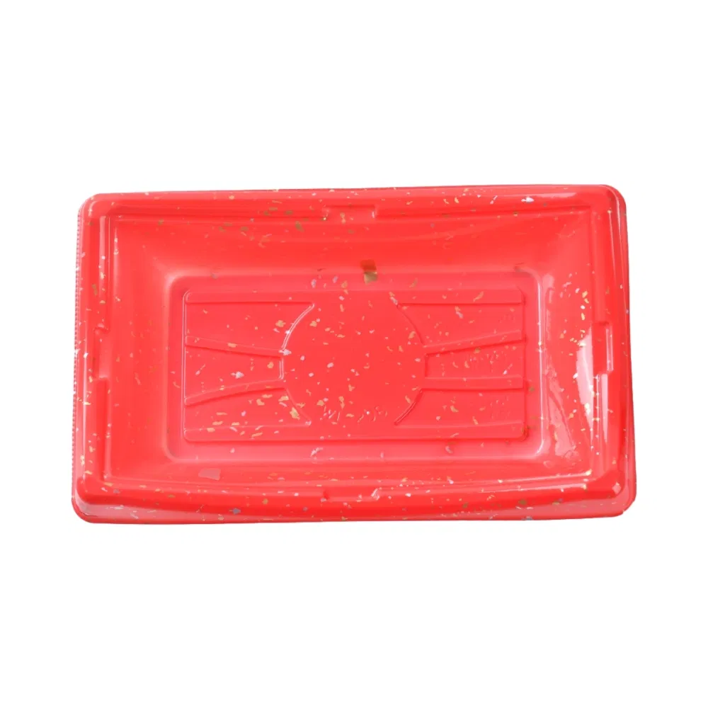 Factory Supplier Catering Food Packing Take Away Airtight Buckle Design Disposable Japanese Sushi Tray Boat Shape Food Container