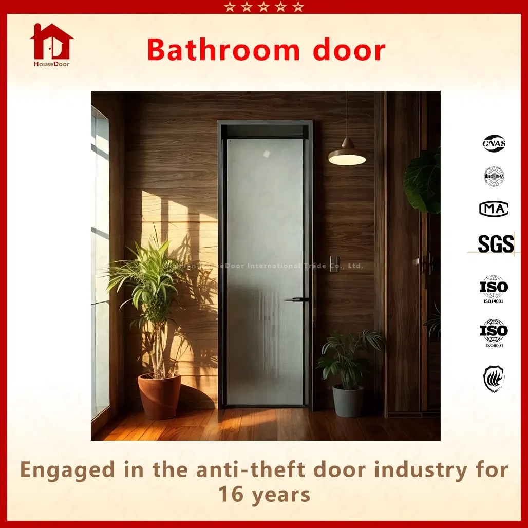 Sliding Bathroom Glass Door with Privacy Protection and Elegant Appearance