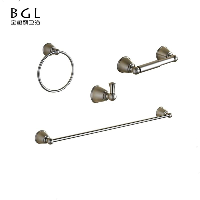 40400 Wholesale Bathroom Nickel Brushed Bath Accessory Set