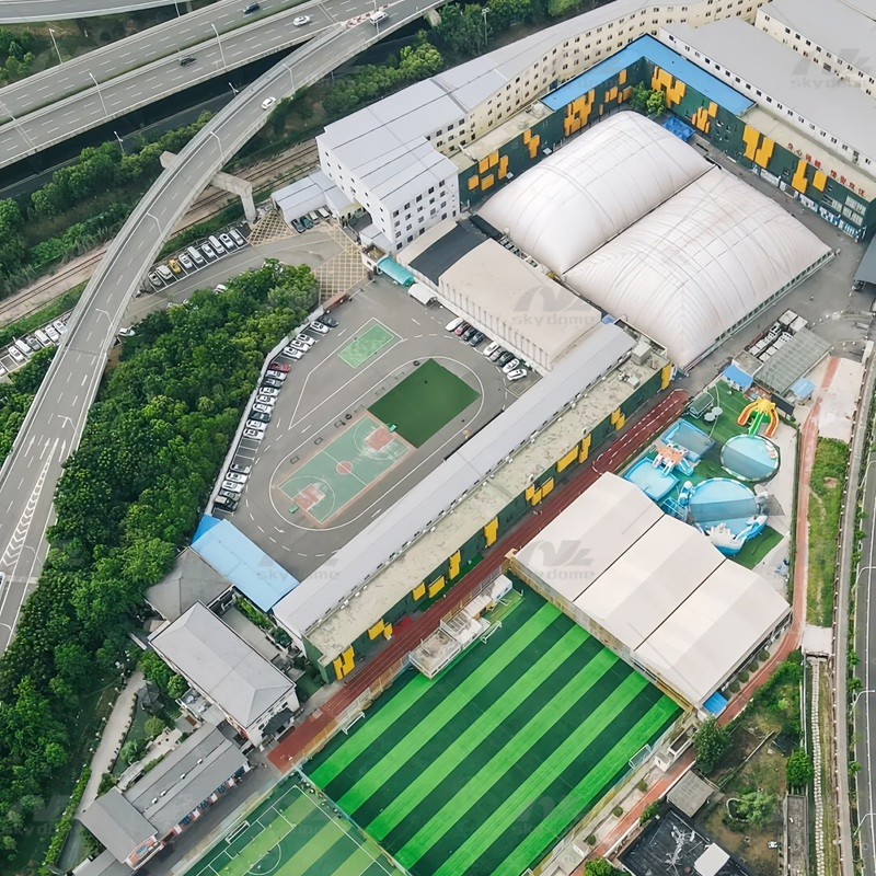 Spacious All-Weather Sports Air Dome with High Strength PVDF
