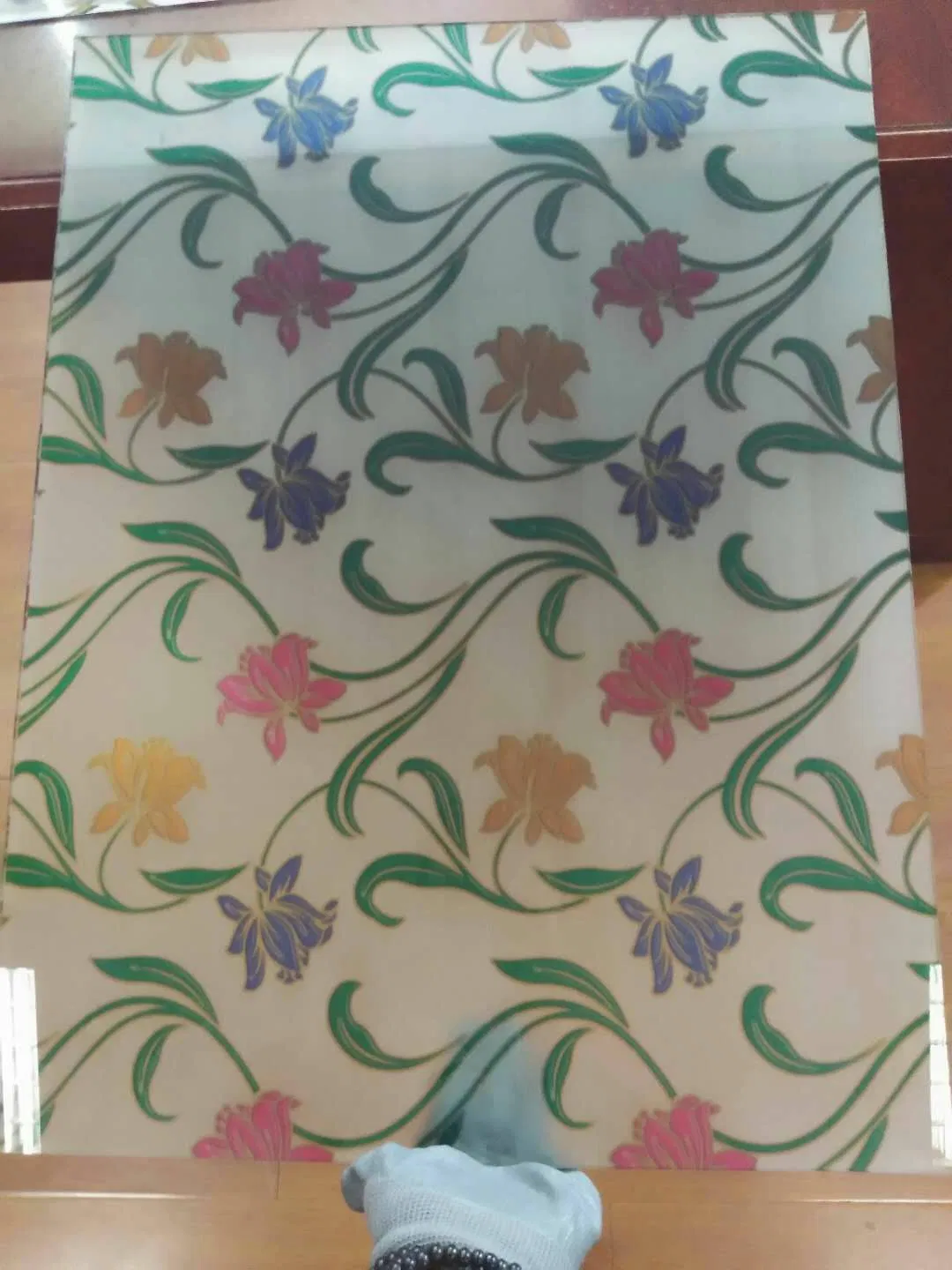 4/5/6mm UV Printing Glass with Flower